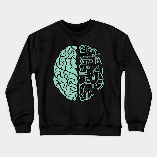 Techie Mind Crewneck Sweatshirt by ThyShirtProject - Affiliate